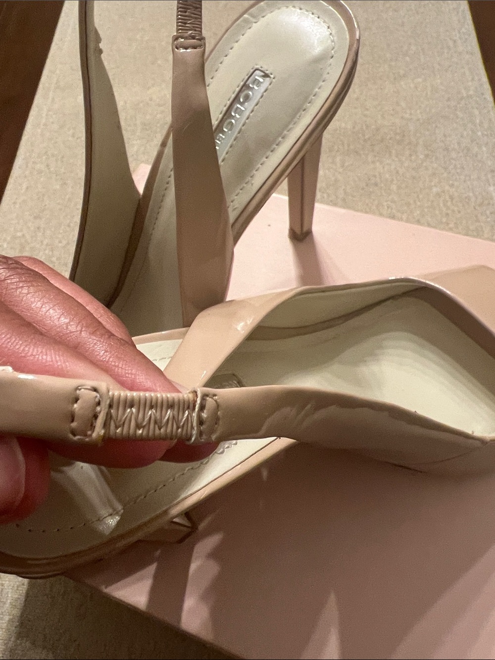 ❤️ BCBGeneration Carly Warm Sand Patent Heel - Picture 15 of 15
